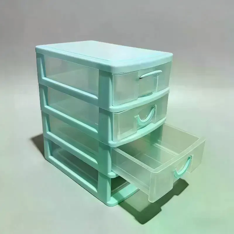 Transparent Earring Organizer Box, 4-Layer Storage
