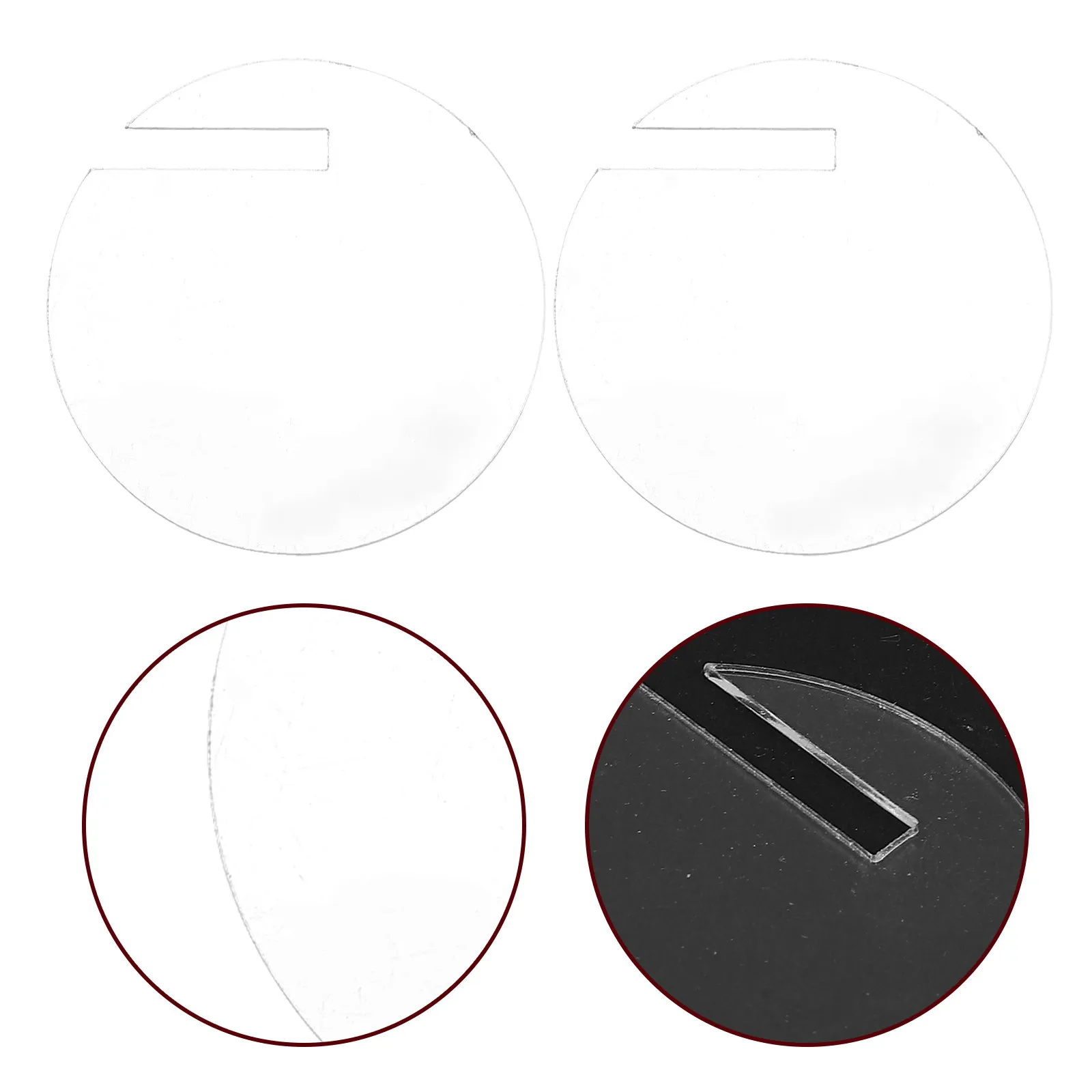 180Pcs Acrylic Round Drink Tags Reusable Wine Glass Identifiers Party Drink Markers Lightweight Shatterproof Wine Accessories