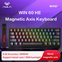AULA WIN60 HE Wired Connection Magnetic Axis Keyboard RT Custom Mechanical Keyboard for E-sports Games 8K Polling Rate