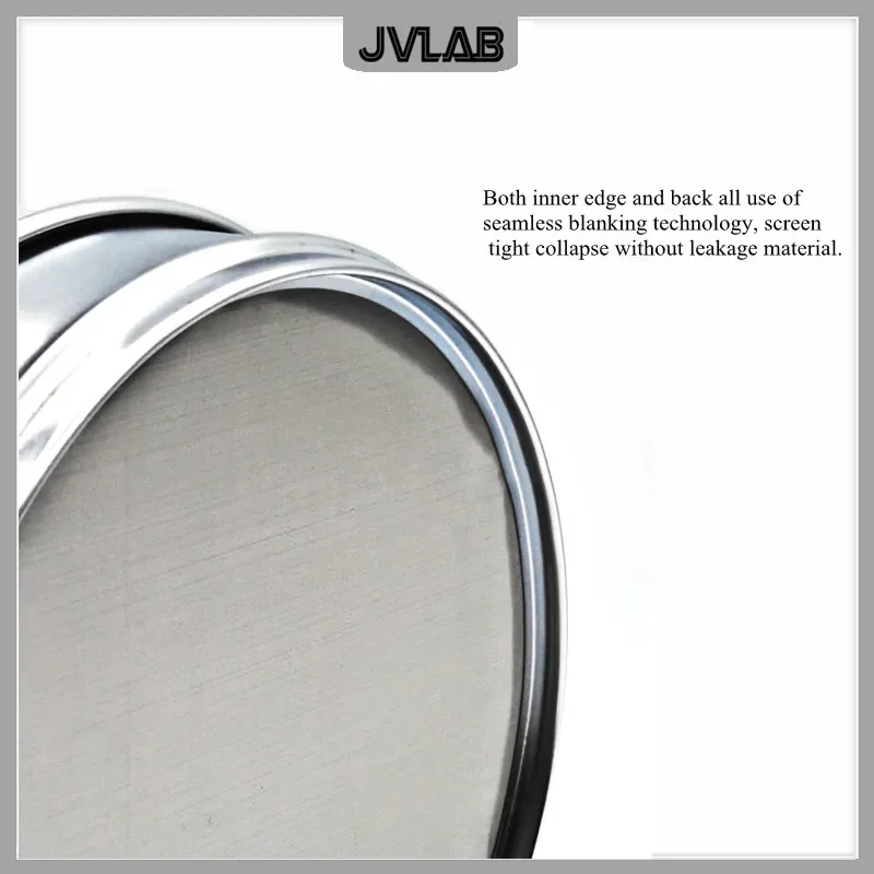 Analysis Sieve Sampling Inspection Standard Lab Test Sieve 304 SUS Filter Mesh Chroming Frame Diameter 200 mm Pore Size 0.008 mm