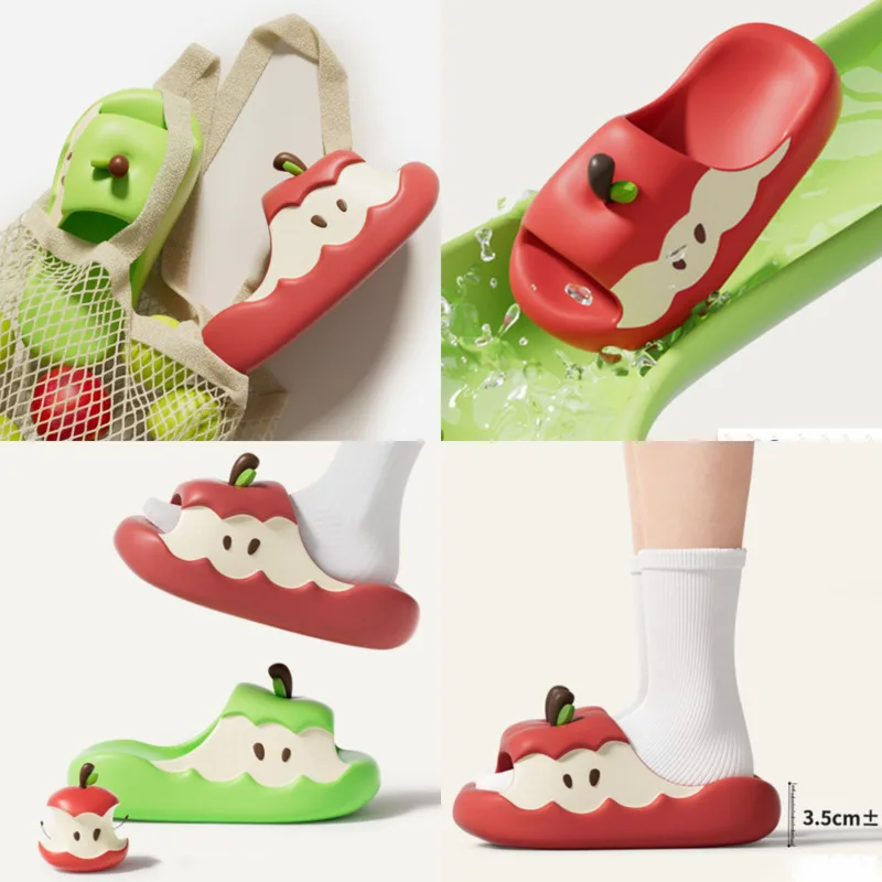 

Apple Women's Slippers EVA Slippers CED Mandarin Duck Cartoon Color Cute Antibacterial Anti Slip Home Couple Style Cool Slippers
