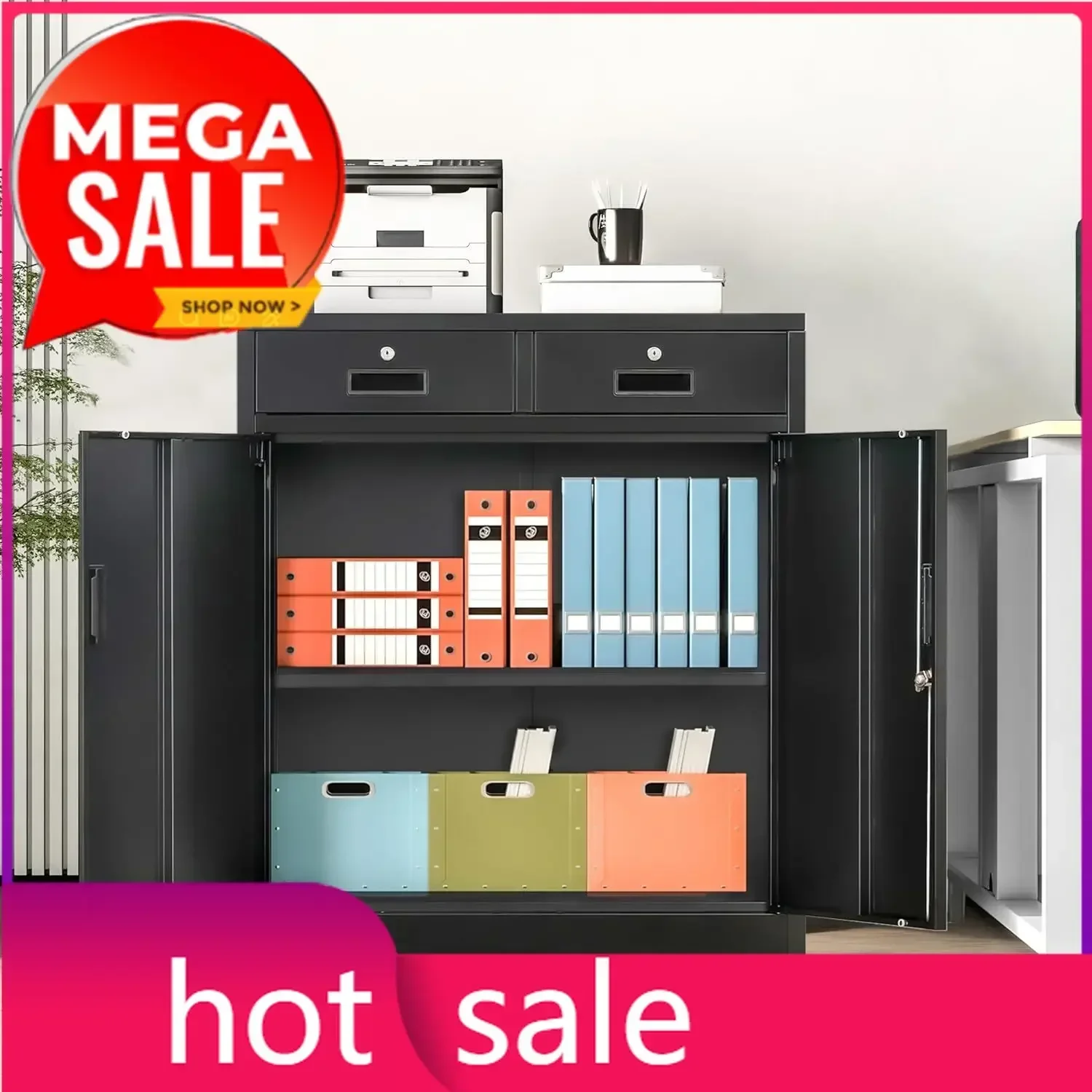 Metal Storage Cabinet, 36