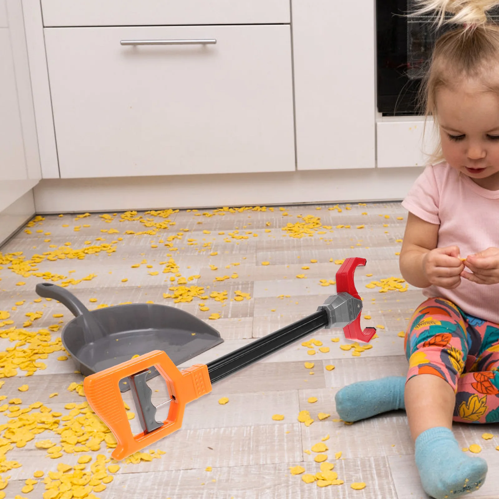 機械アームピックアップスティック耐久性のあるゴミクランプグラバーツール屋外清掃用再利用可能なトングゴミピッカー子供ごっこ遊び