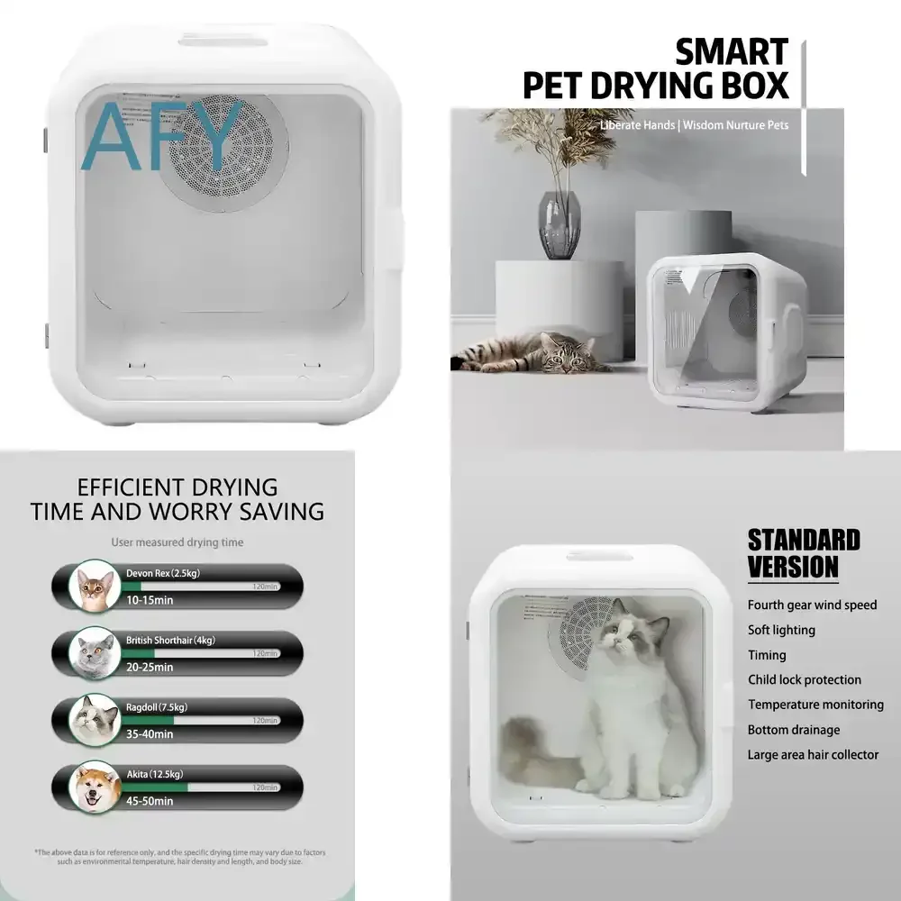 Wholesale Pet Dryer Box for Auto Dry Room Machine Smart Cabinet Hair Dryer for Cat Dog Home Use Pet Grooming Equipment