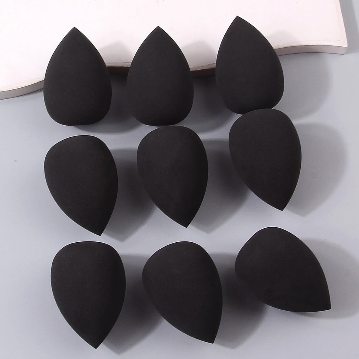 9 huevos de belleza con formas múltiples para uso en seco y húmedo, Q hinchables y suaves sin pegar en polvo, herramientas de maquillaje multiusos