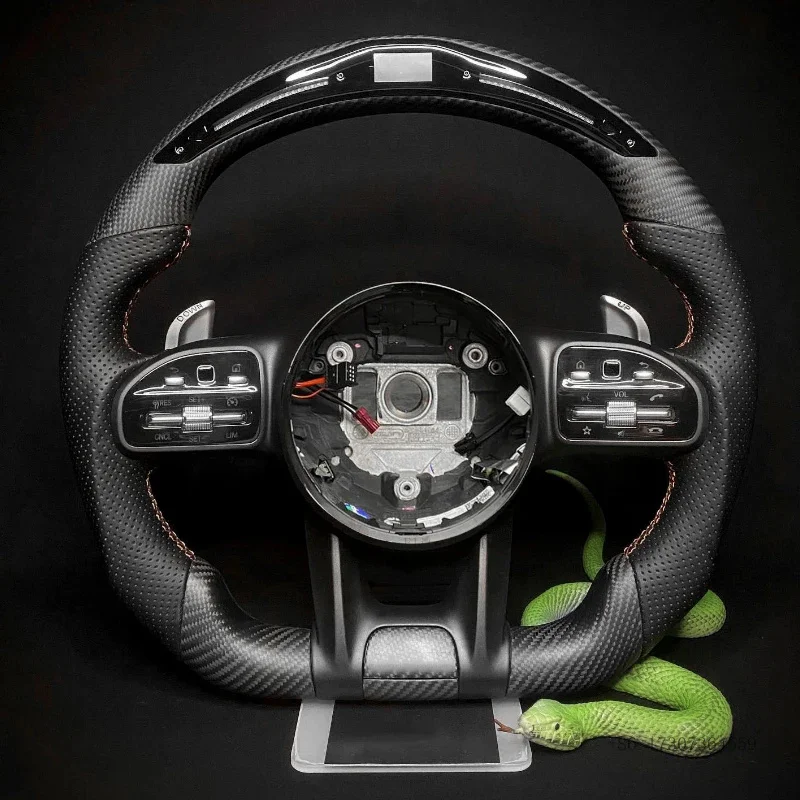 Carbon Fiber Forged LED Steering Wheel Fit for Mercedes Benz W211 W212 W213 W221 W463 W464 C217 W221 W222 W204 W205 C43 C63 W246