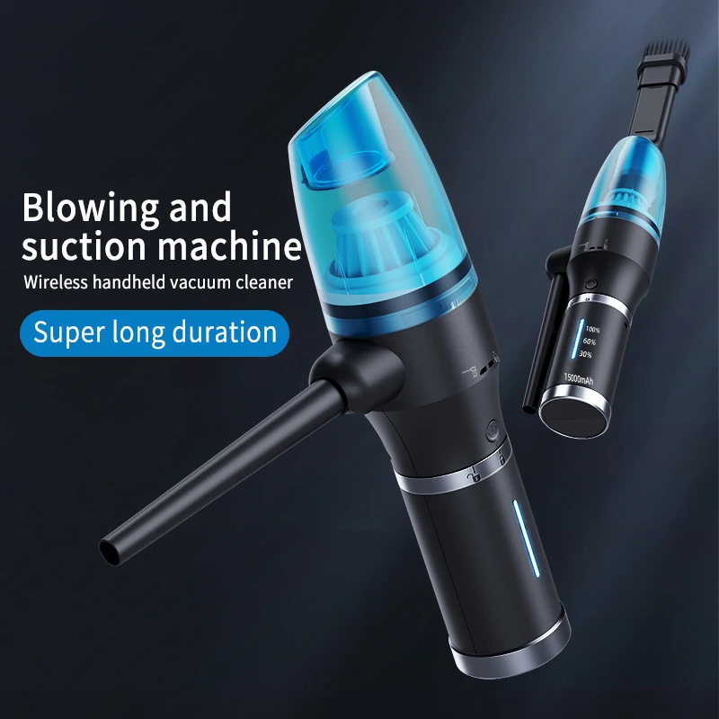 3 in 1 98,000RPM 13,000Pa Cordless Blowing and Suction Vacuum Cleaner Portable Air Duster as a Power Bank