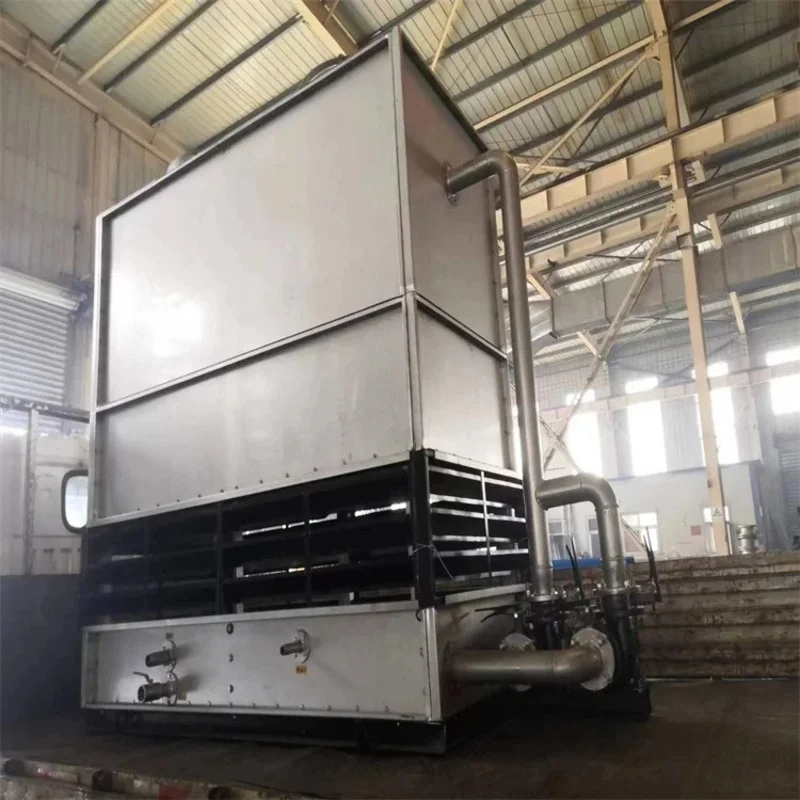 Large Closed Cooling Tower, Circular Counter Current Cooling Tower Fully Enclosed Small Cooling Tower Equipment Injection Moldin