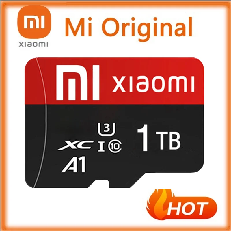 Xiaomi kartu SD mikro 2TB, kartu memori TF/SD 128GB 256GB 512GB Mini SD kartu memori Class10 untuk Nintendo Switch kamera