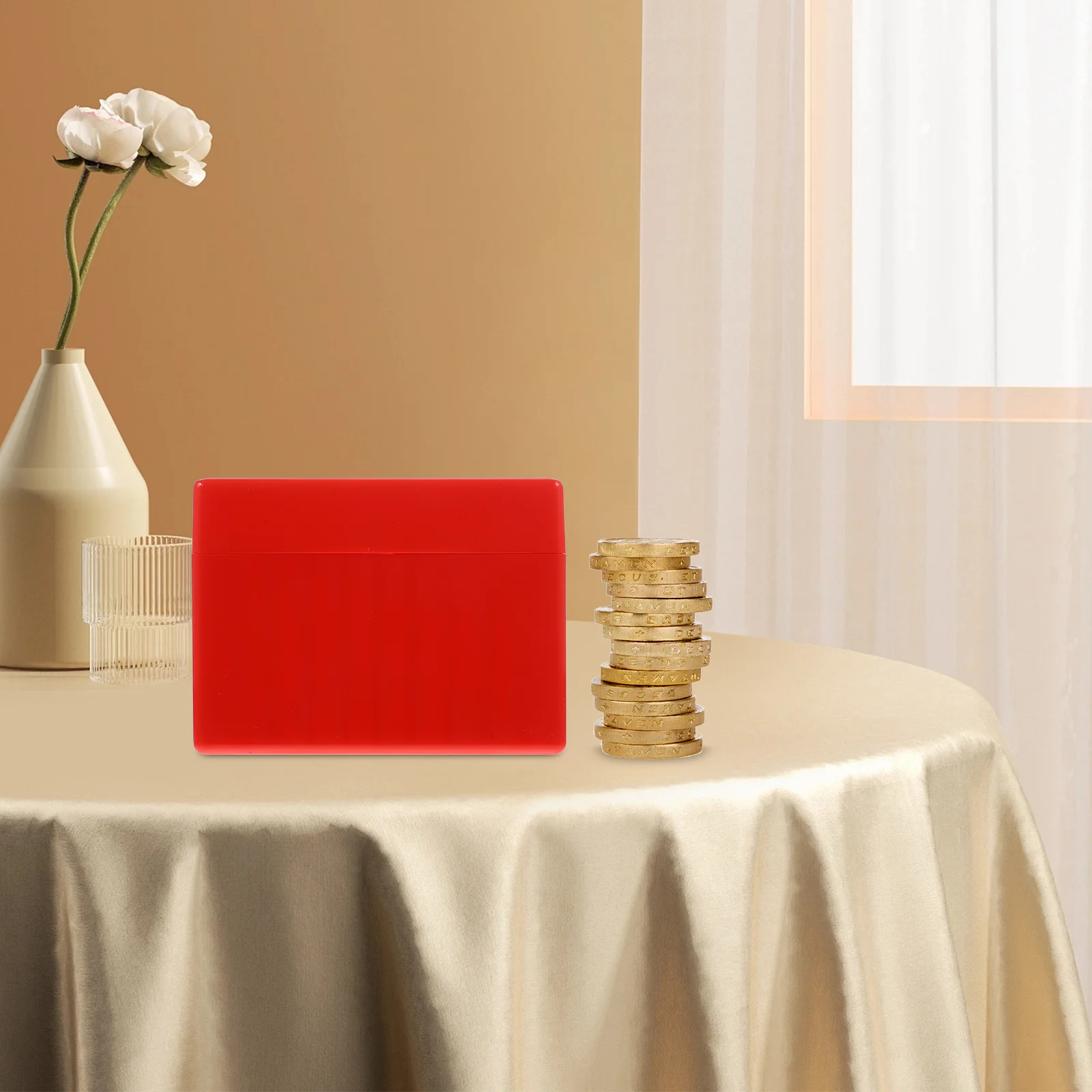 Soporte para monedas, organizador de monedas de plástico con ranura única, estuche protector de almacenamiento, soporte para monedas de exhibición reutilizable