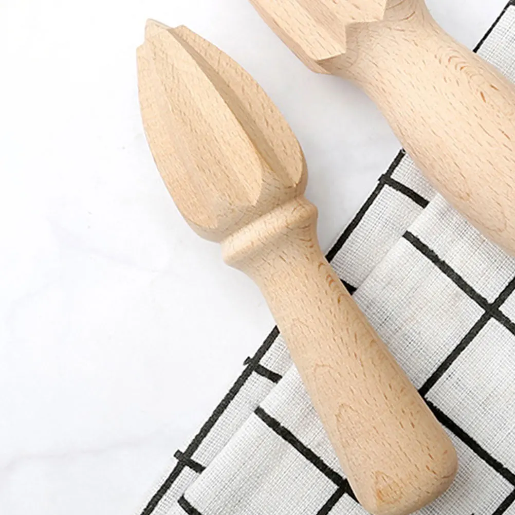 

3pcs Lemon Juicer Hand Citrus Squeezer Manual Beech Wood Reamer Compact Kitchen Tool for Juice Press Handheld