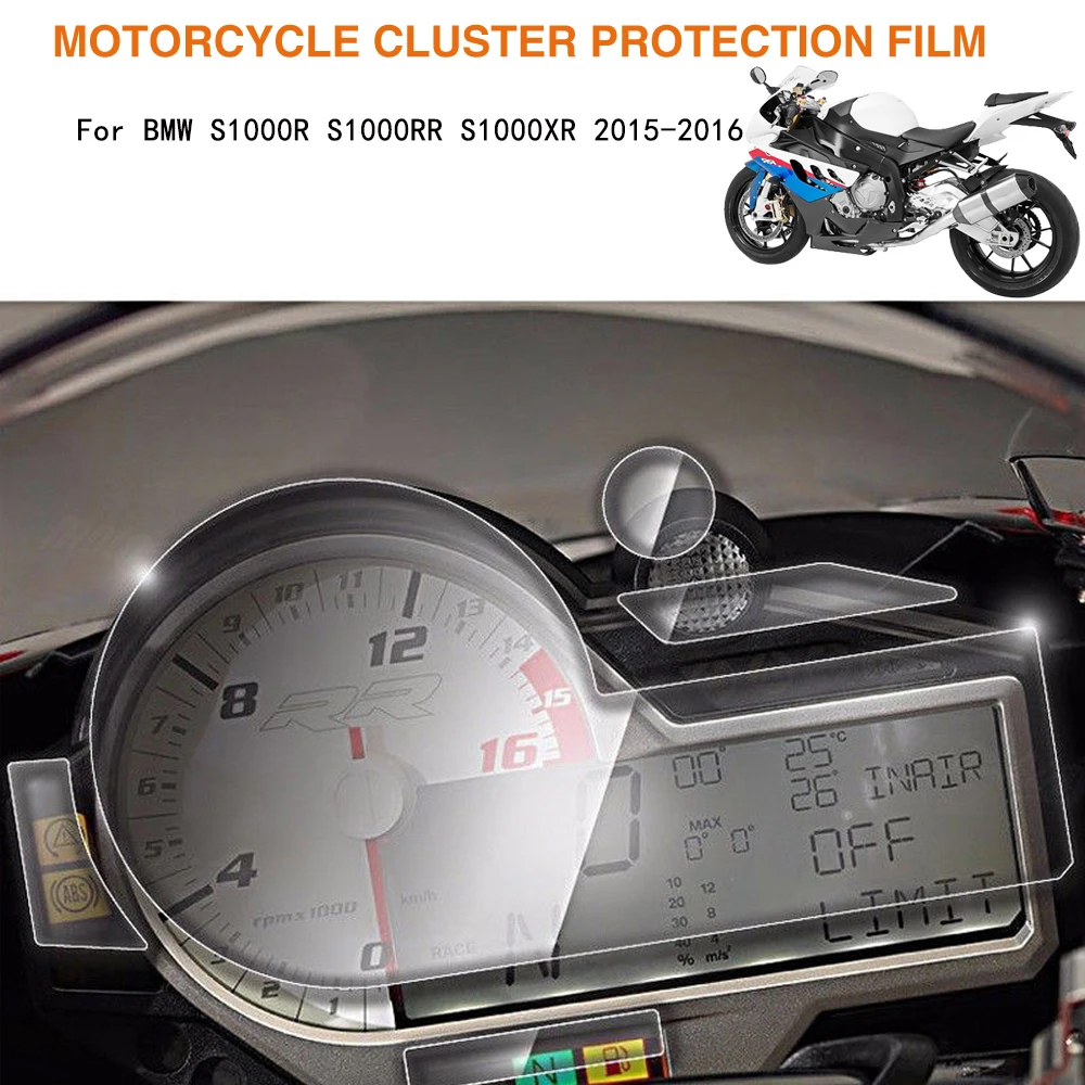 

Motorcycle Cluster Scratch Protection Film Screen Protector For BMW S1000R S1000RR S1000XR S 1000 RR S1000 R XR 2015 2016 Parts