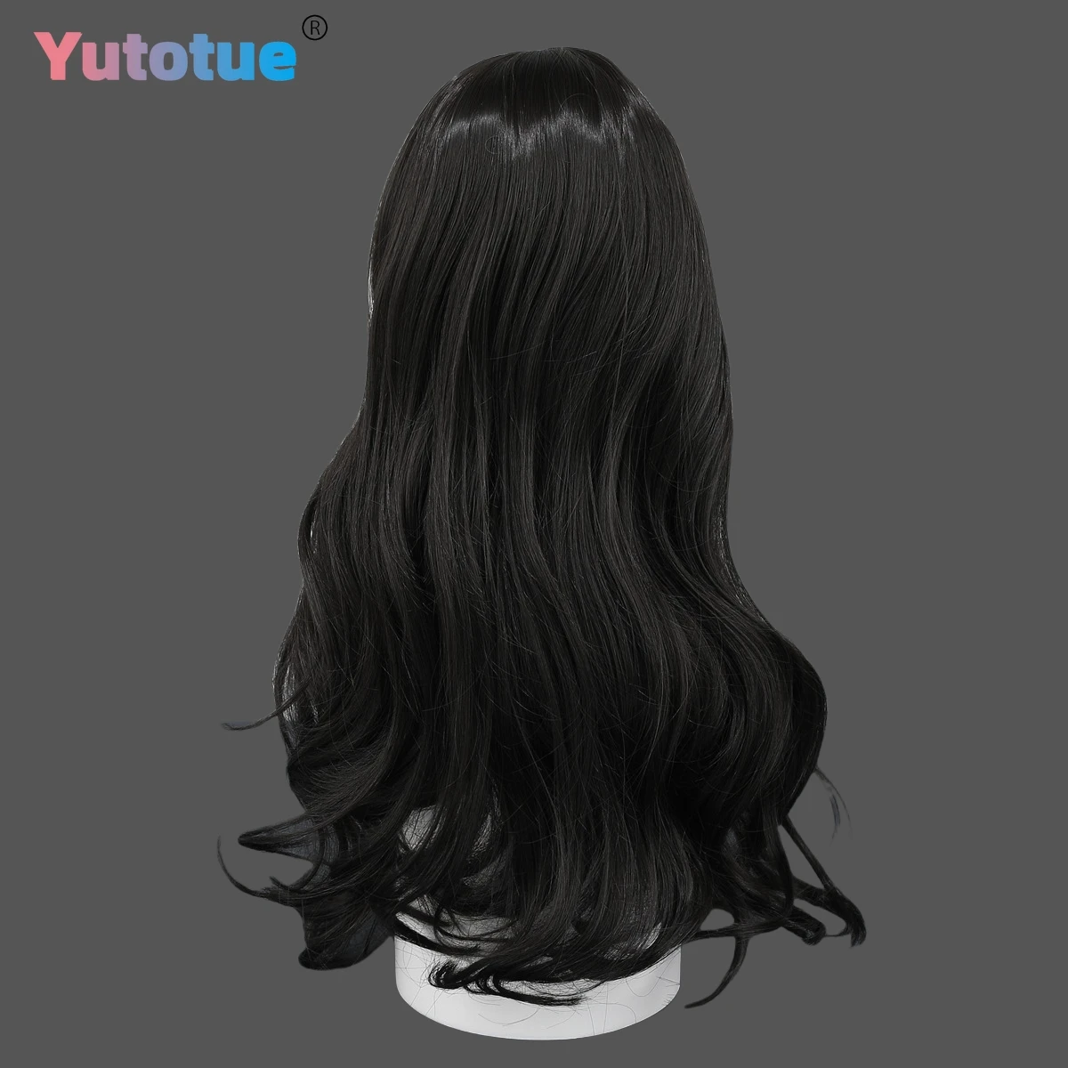 Yutotue Poppen Pruiken Lang Golvend Haar Pruik Zwarte kleur voor 1/3 1/4 1/6 BJD Pop Modepop Vervangen DIY Speelgoed