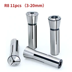 R8 Collet Milling Tool Holder R8 Collet Metric British Inch 3 4 5 6 8 10 12 14 16 18 20 Collet Chuck R8 Spring Colle Set