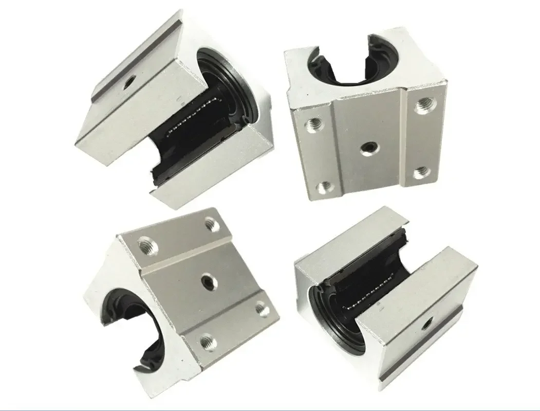 

4 pcs SBR20UU SBR20 UU Aluminum Block 20mm Linear Motion Ball Bearing Slide Block CNC Router Part for SBR20 Linear Guide Rail