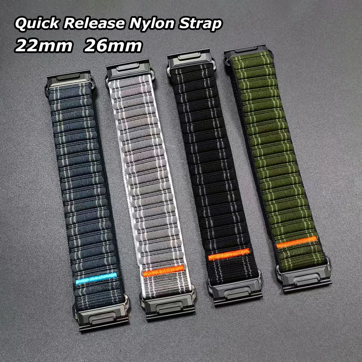 26/22Mm Loop Nylon …