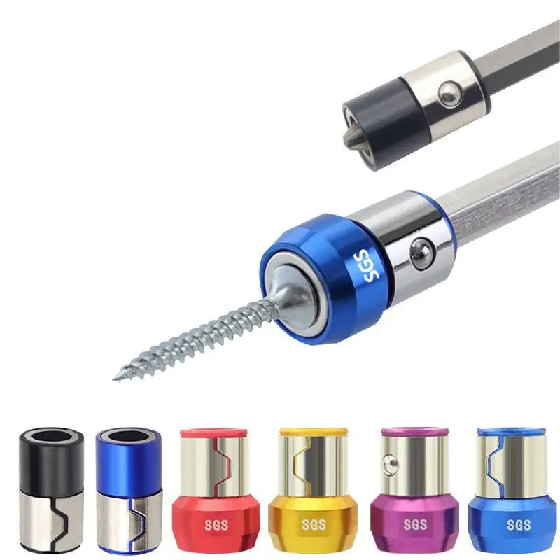 Magnetic Bit Holder Alloy Electric  Screwdriver Head Magnetic Ring Bit Anti-Corrosion Magnetizer for Phillip Drill Bit Magnetic