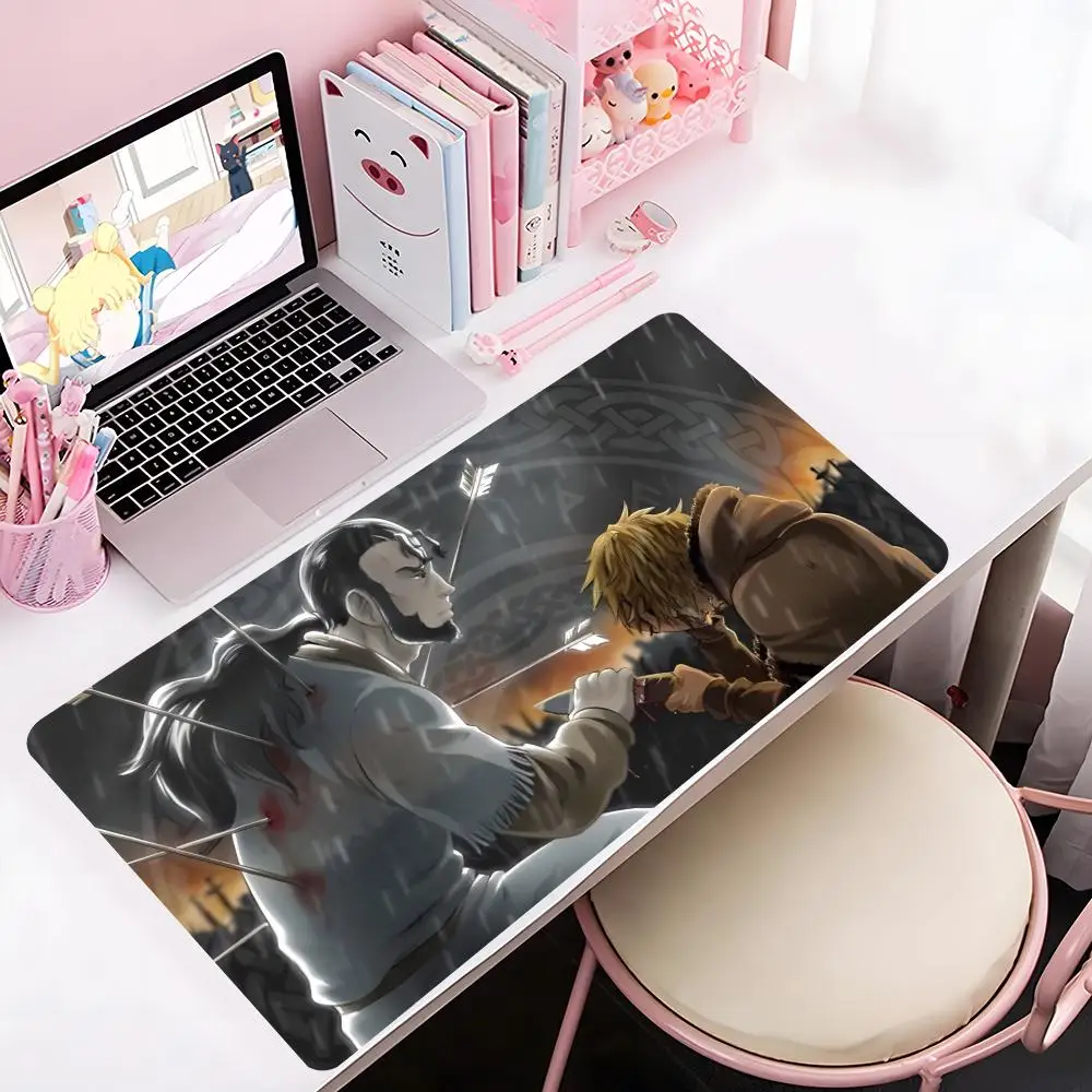 

Коврик для мыши V-vinland S-saga, большой игровой коврик с защитой по краям, утолщенный, для компьютерной клавиатуры, стола, рабочего места