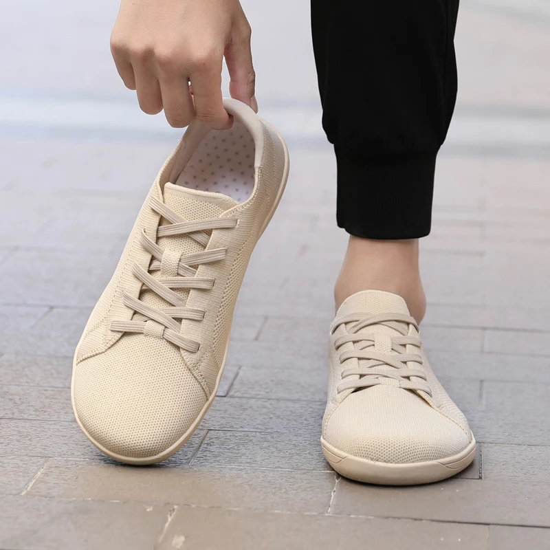 New wide toe shoes with wide toe, barefoot mesh fabric, breathable casual shoes image 6