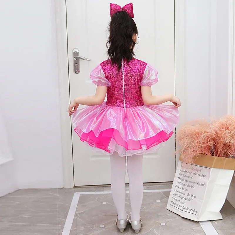Costumi di danza jazz per bambini Paillettes Ragazze Abiti da spettacolo di danza di strada Bambini Abiti da ballo di scena Hip Hop Abito da ballo jazz per ragazze