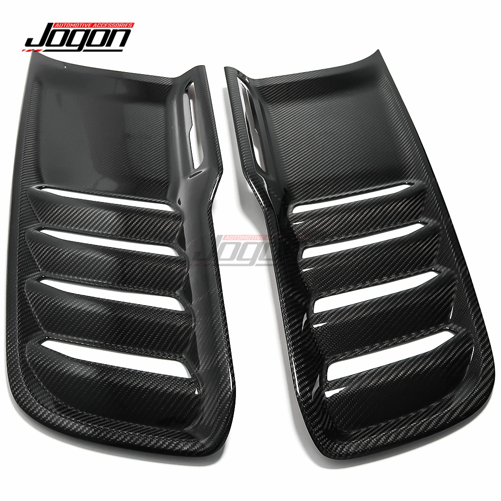 For Dodge RAM 1500 TRX Off-Road 2019-2024 Glossy Carbon Fiber Exterior Car Front Engine Hood Scoop Bonnet Cover Trim Accessories