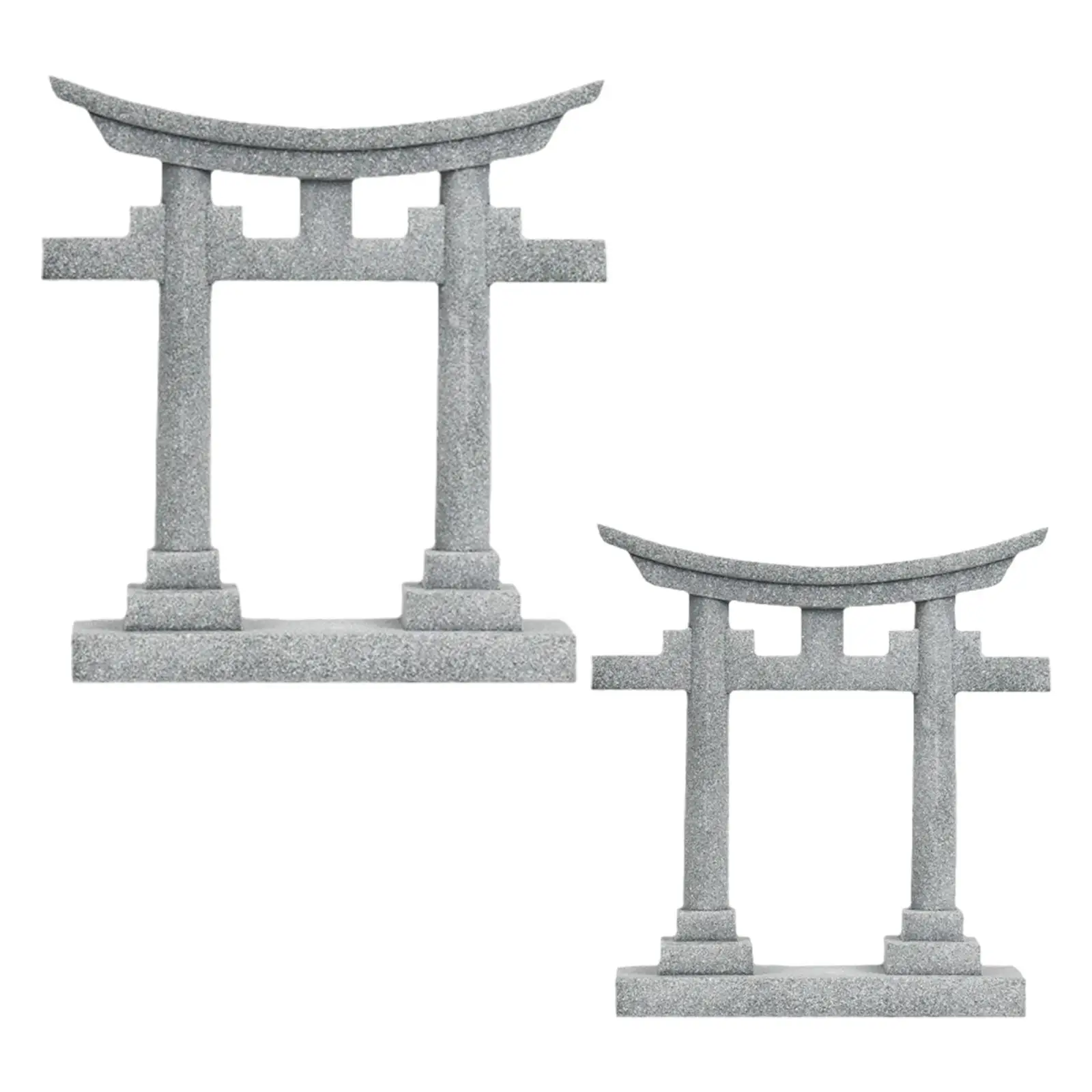 Picture 3: Japan Torii Gate Shrine Model Figurine Landscape Ornament for Potted Plant