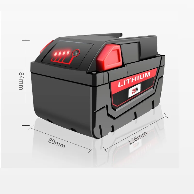 Customized Capacity Electrodrill Electric Drill Wrench Universal 28V 3000mAh Battery Hammer Universal Lithium Battery Charger