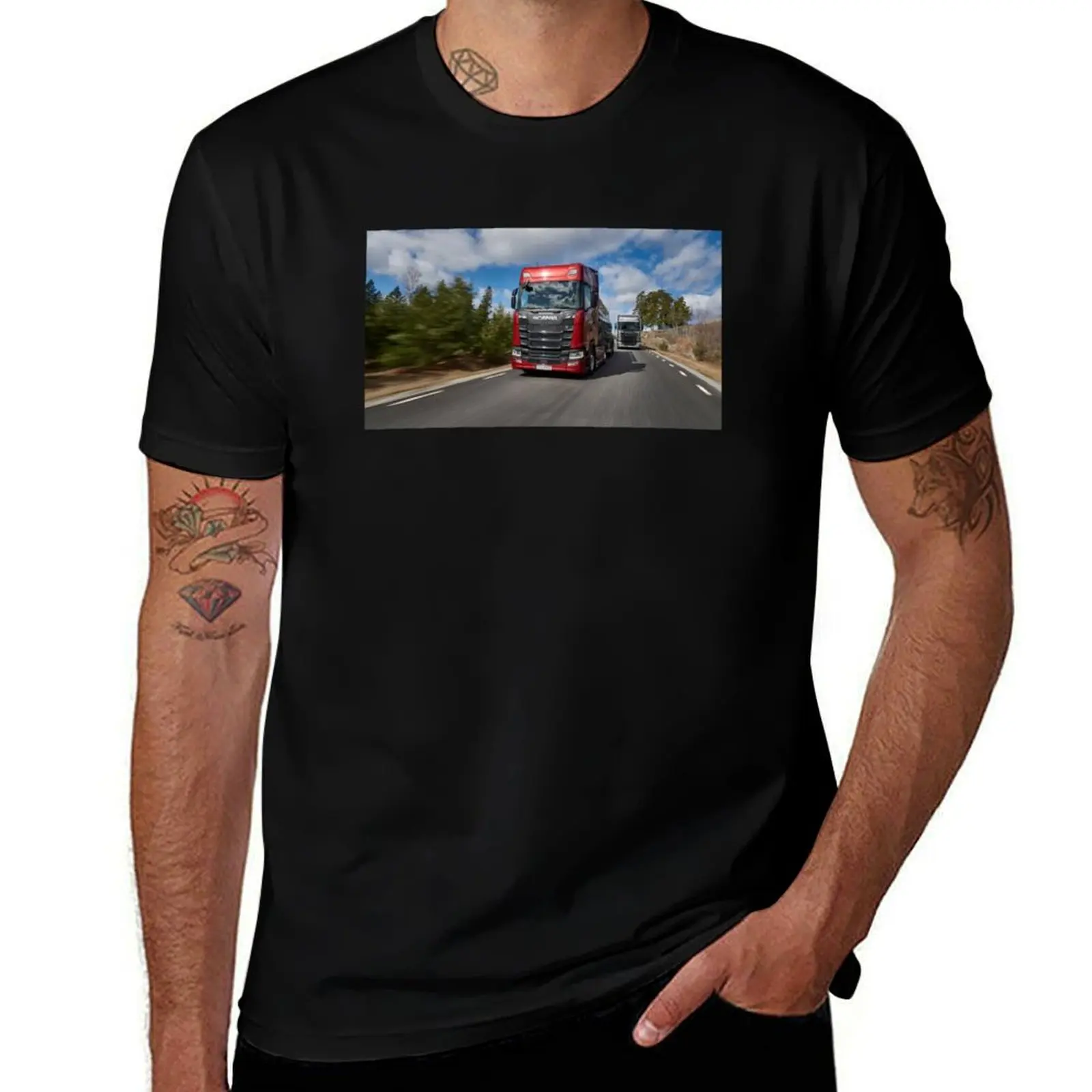 

King of the Road V8 T-Shirt Comfortable Basic Crew Neck Tee