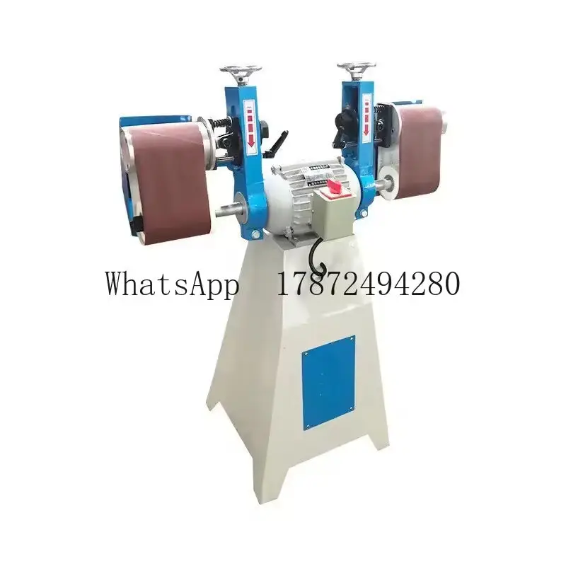 Small Double-Head Arc Sanding Belt Sander Double Head Woodworking Machinery Sponge Equipment Surface Grinding Machine