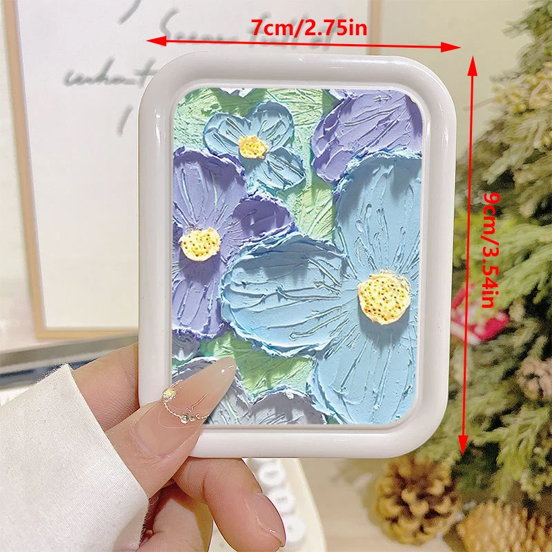 Fashion Portable Folding Makeup Mirror Portable Pocket Mirror Women Rectangle Cosmetic Make Up Mirror For Tools Vanity
