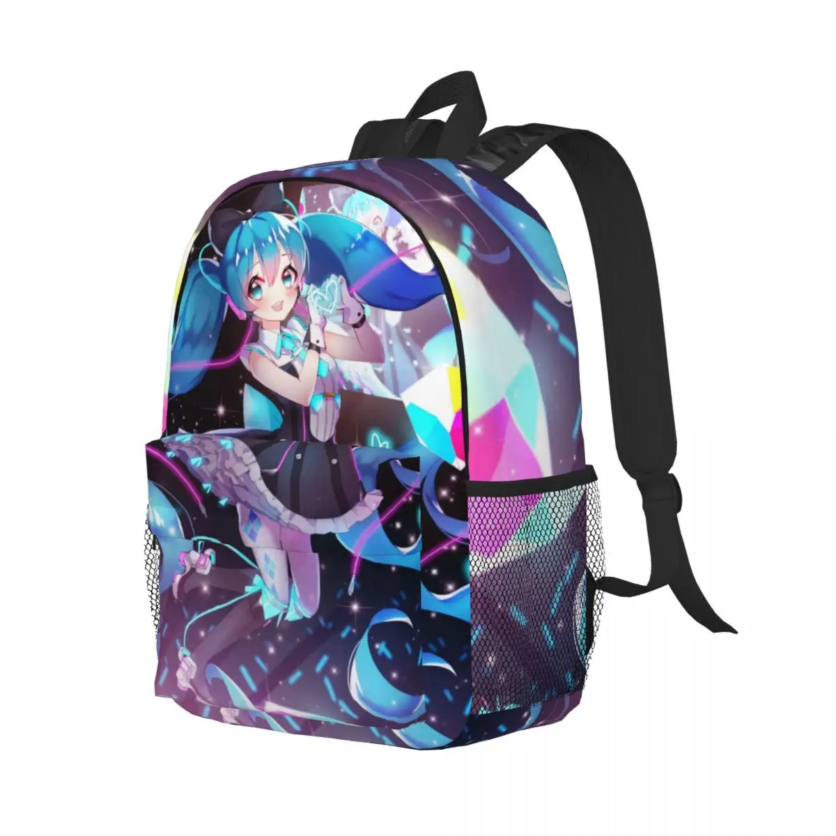 Hatsune Miku New Fashionable Pattern School Bag Print Lightweight Backpack 15inch