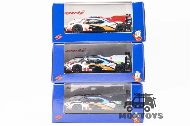 Spark 1:64 963 PENSKE MOTORSPORT Le Mans 24H 2023 No.5 / No.6 / No.75 Racing Diecast Model Car