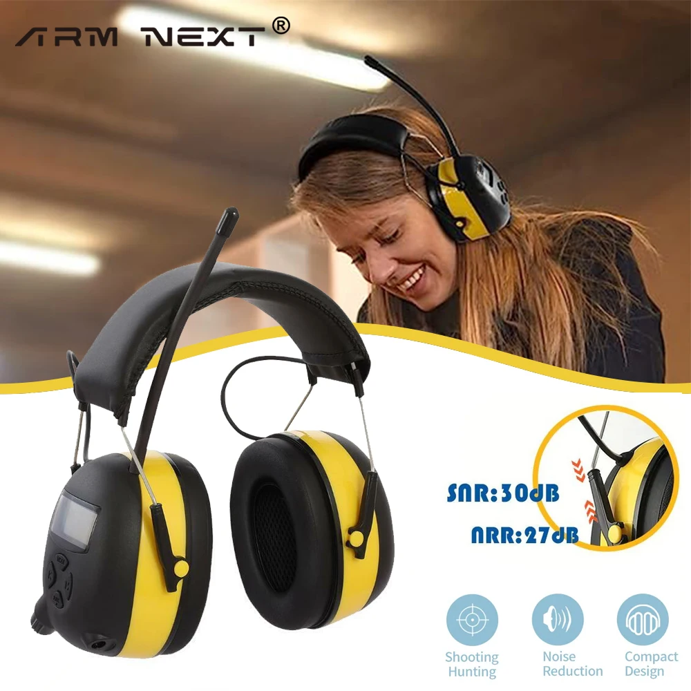 

Am/Fm Radio Hearing Protector Noise Reduction Safety EarMuff 30db Noise Cancelling Ear Protection for working,Shooting