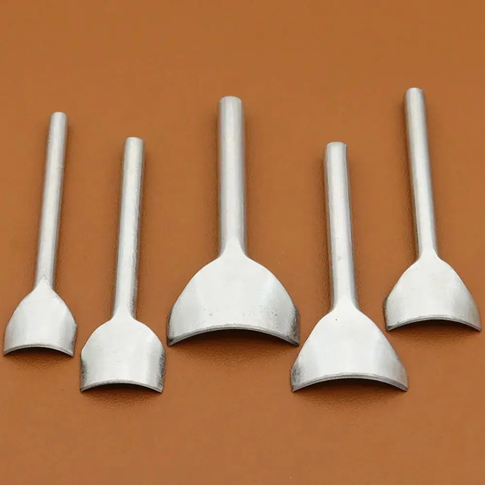 1Pcs 10-50mm Leather Craft Tool Half Round Handmade Arc-shaped Punch DIY Leather Punching Wallet Edge Trimming Tool