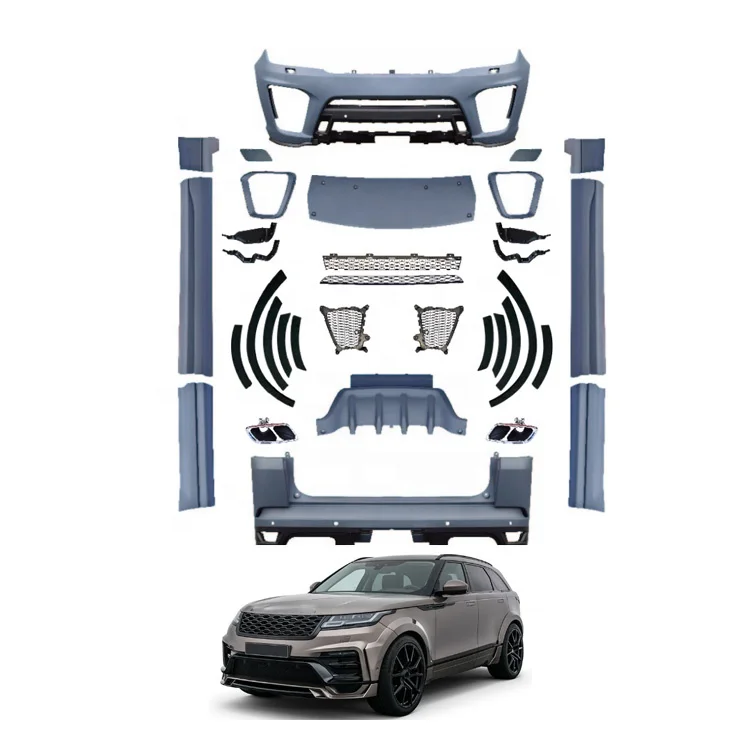 

Car Accessories Front and Rear Bumpers Exhaust Pipes Rear Lip Upgrade SVR Body Kit for Range Rover Sport 2018-2022