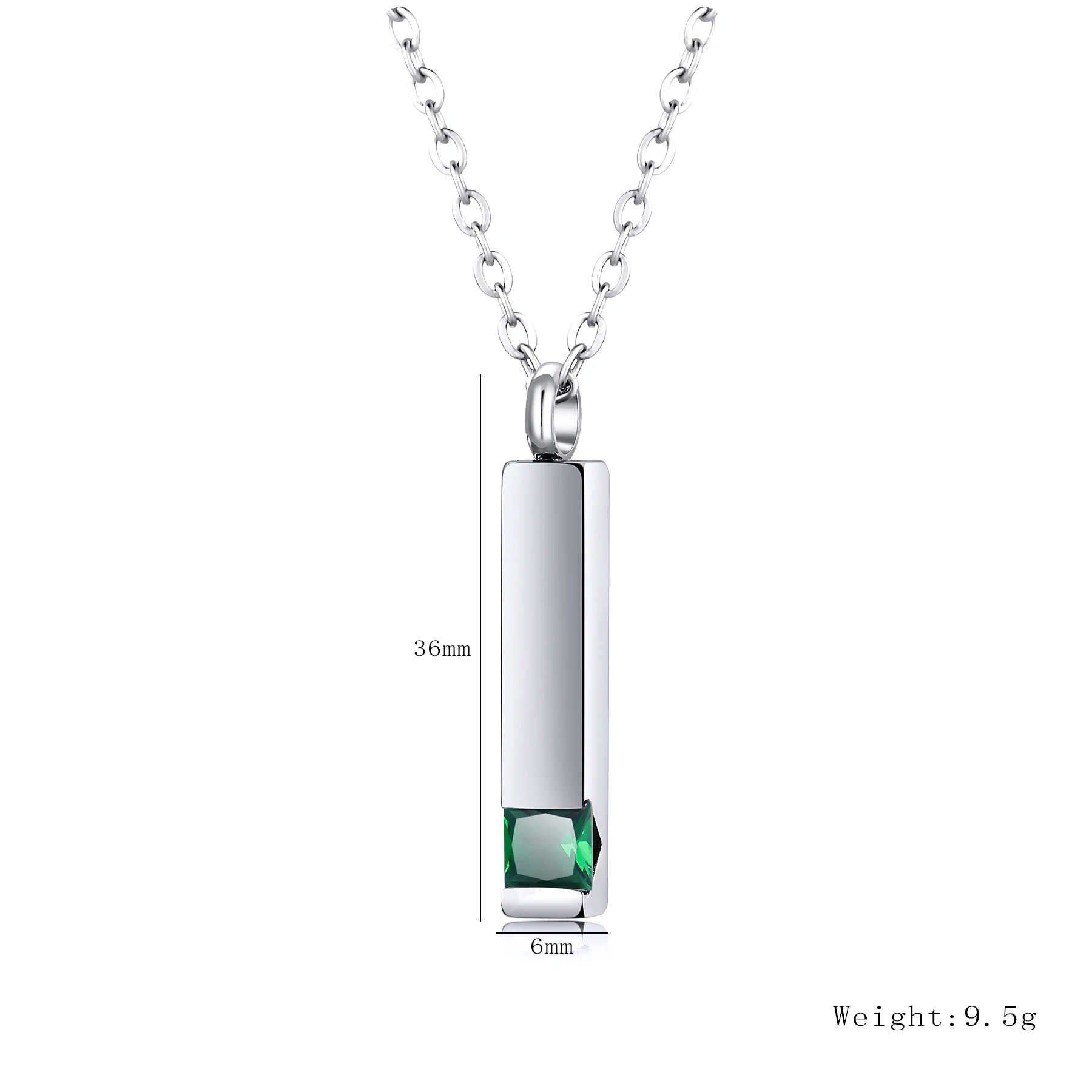 Crystal Cremation Urn Jewelry Cube Memorial Ashes Necklace Pendant Keepsake Engravable