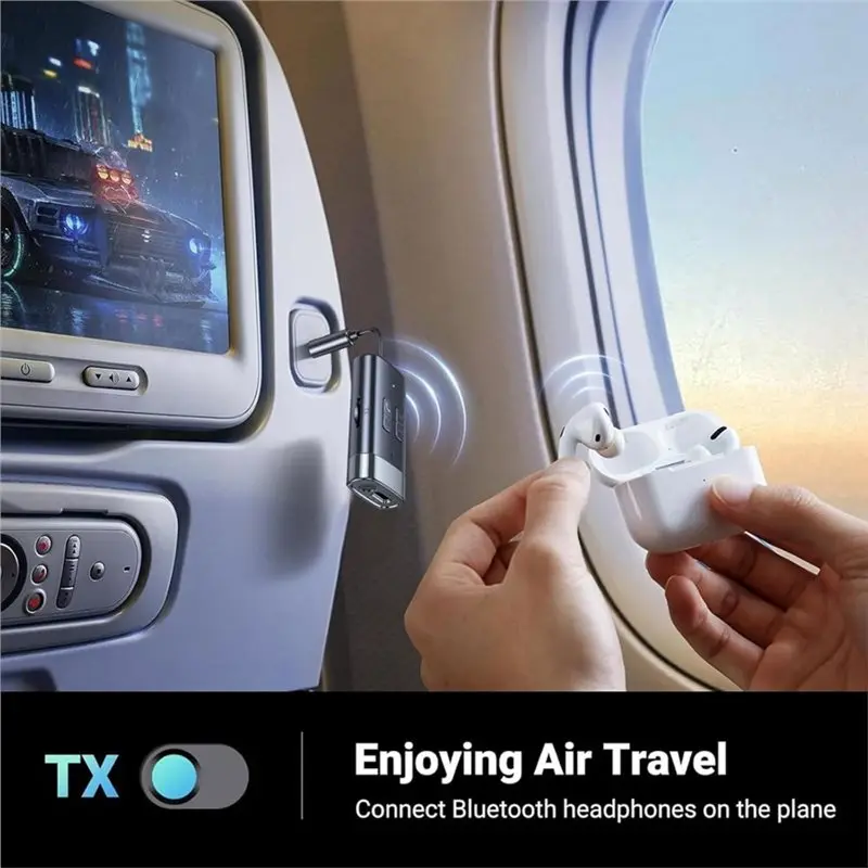 2 In 1 Bluetooth Transmitter Receiver For Airplane For Flight TV-Y41A