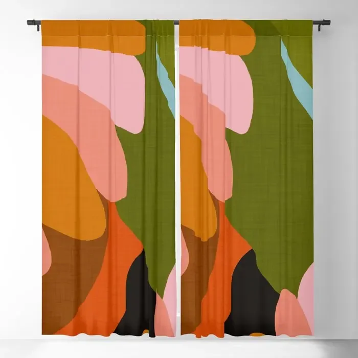 

Floria Blackout Curtains 3D Print Window Curtains For Bedroom Living Room Decor Window Treatments