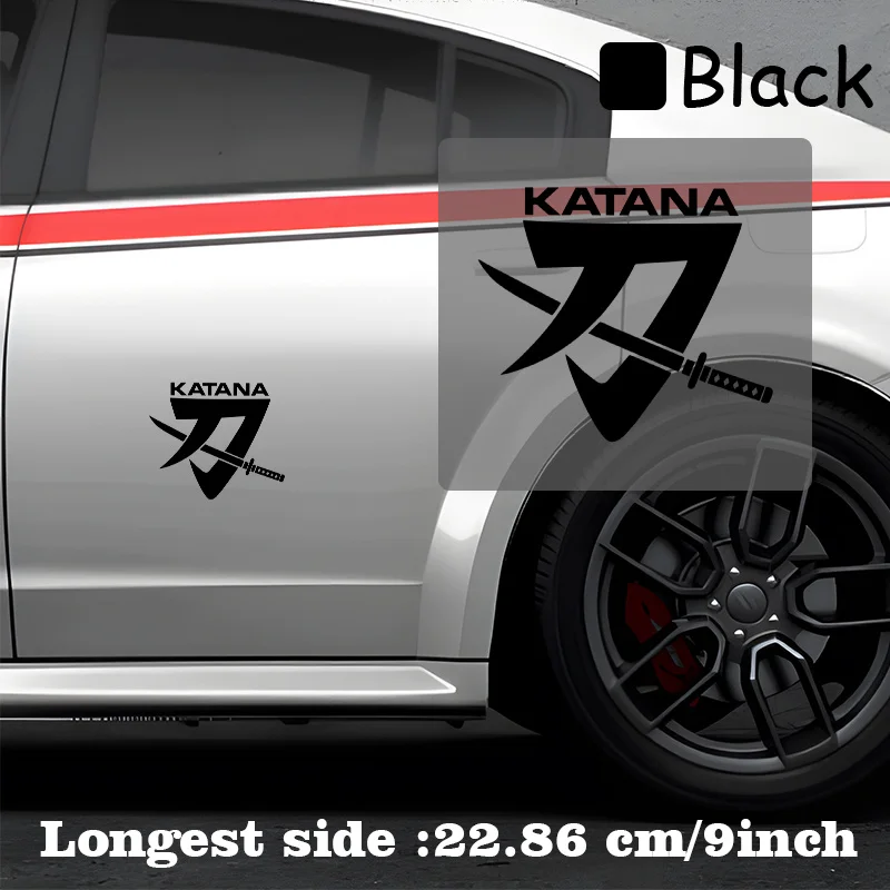 Japanese Katana Samurai Sword Waterproof Vinyl Stickers For Car Motorcycle Helmet Laptop Decal