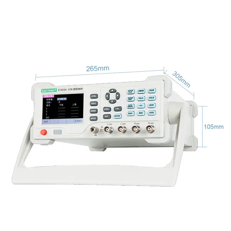 ET4410 Desktop LCR Meter LCR Tester Inductance Capacitance Meter for Measuring 100KHz 16 Fixed Frequencies