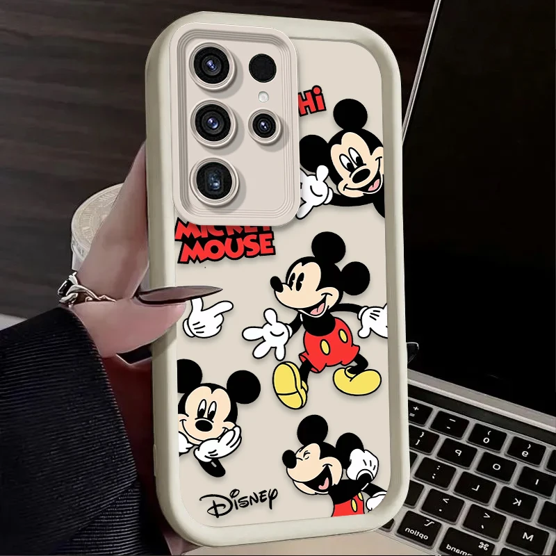 ديزني ميكي ميني حافظة ناعمة لهاتف سامسونج جالاكسي S24 S25 S23 Ultra S22 S21 Plus FE A36 A56 A26 A16 A06 A15 A25 A35 A55 5G غطاء
