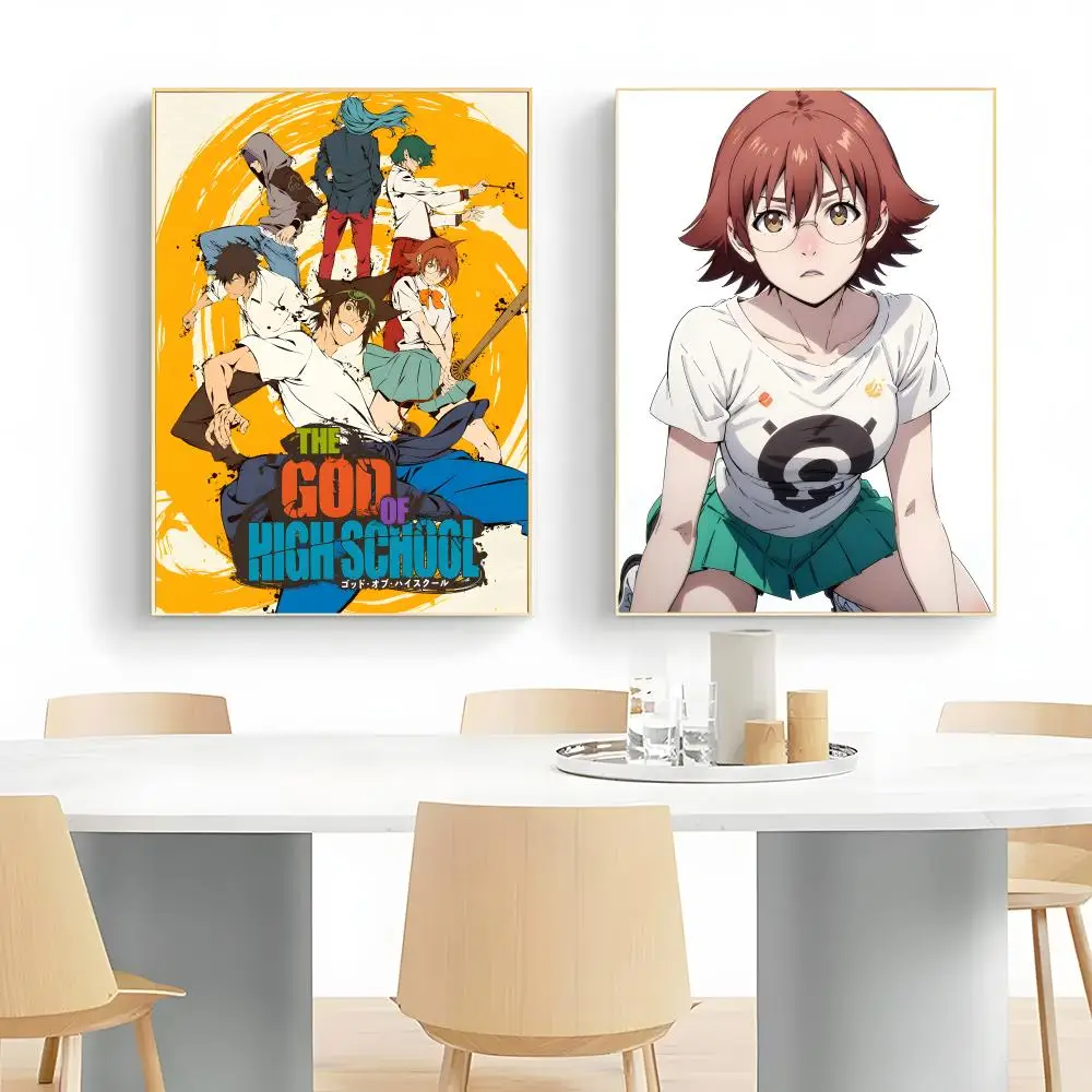 action anime T-The God of High School Poster Wall Art Print Decorative Mural Home Decor Gift Unframed