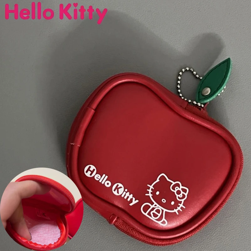 

Sanrio Hello Kitty Coin Purse Women Anime Key Earphone Data Cable Coin Organizer Pouch Mini Zipper Portable Wallet Coin Bag Gift