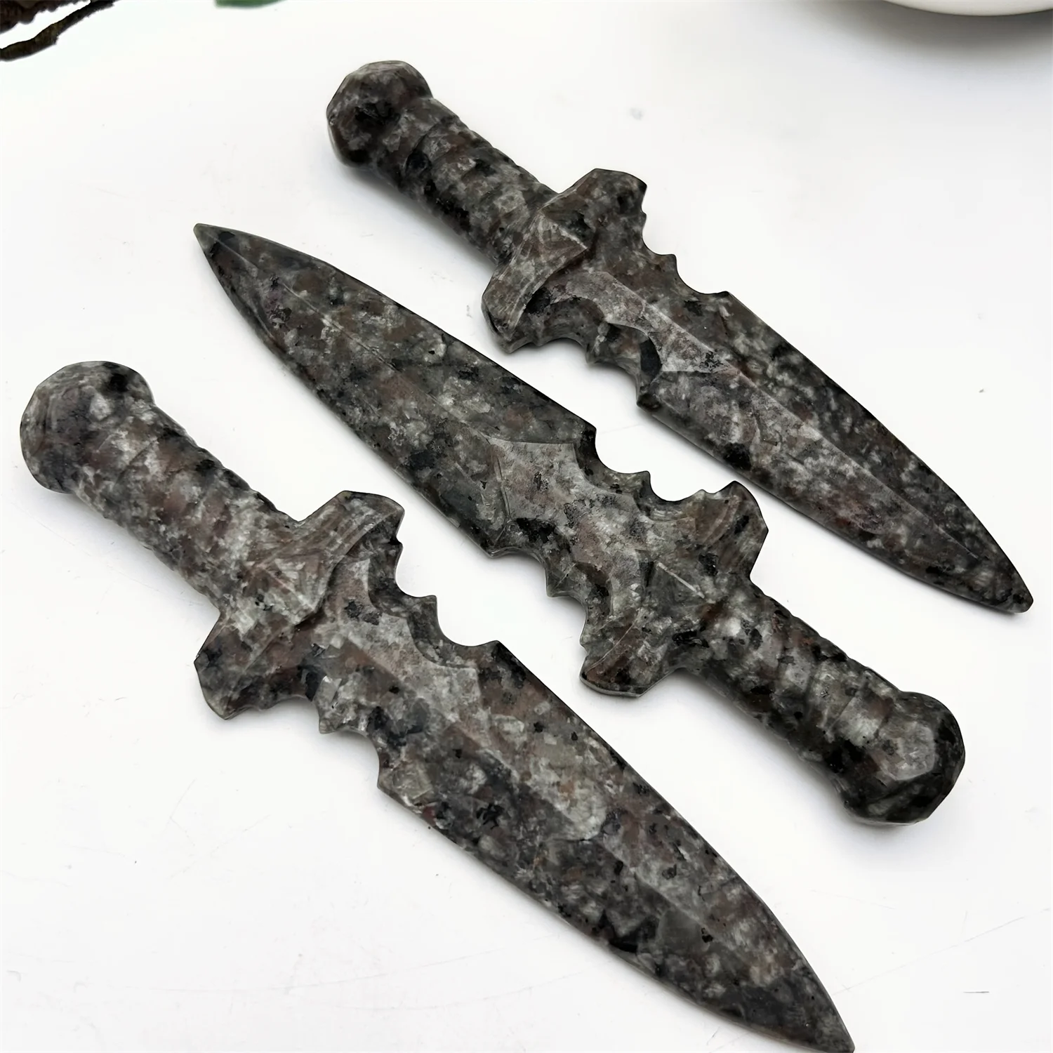 Kép 6: Félkegyelmű yooperlite Csiszolt üveg carved Cifraság Gyógyítás reiki Kő haza Hivatal dekor Beszedés Adomány