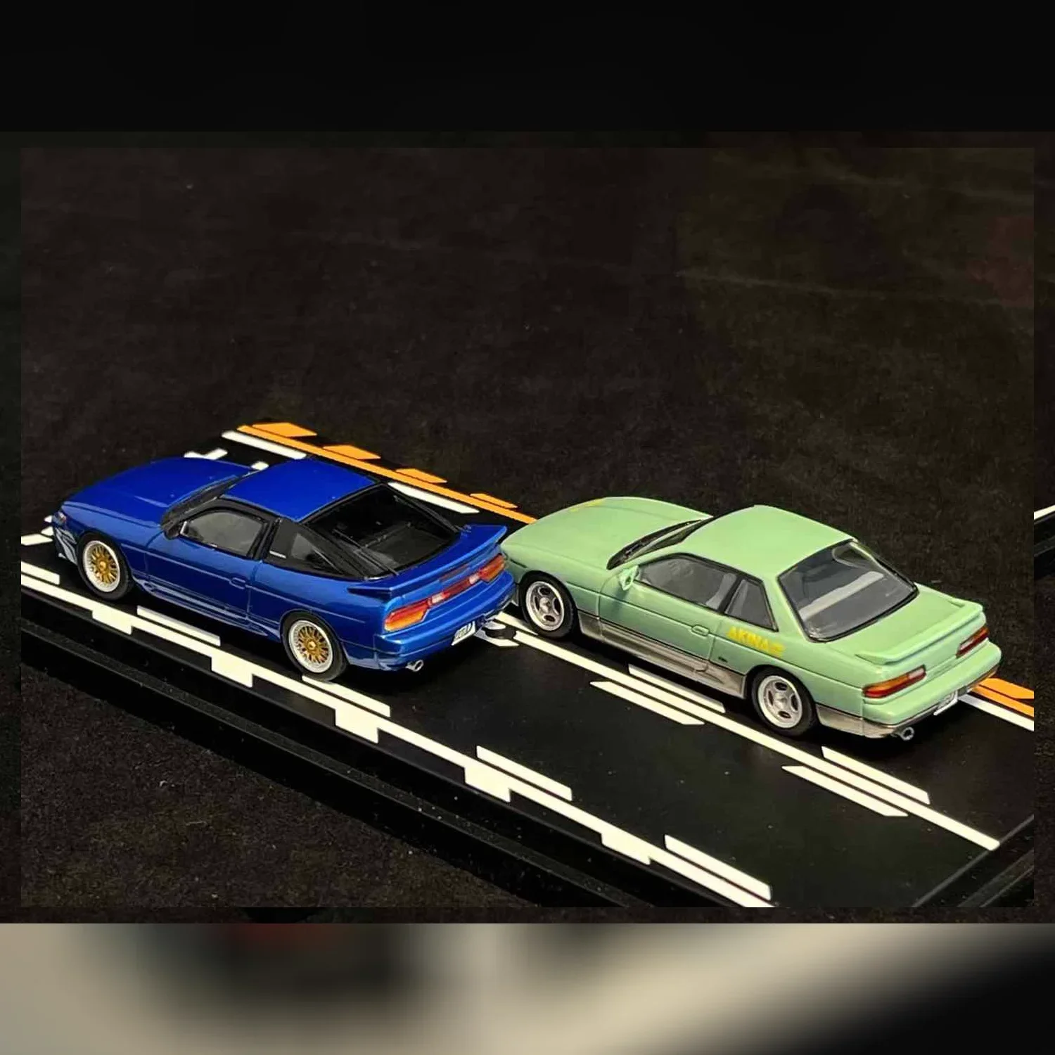 Hi-story 1/64 Modeler's Initial D  Twin Car Set  Collection Gift Scale Model Car