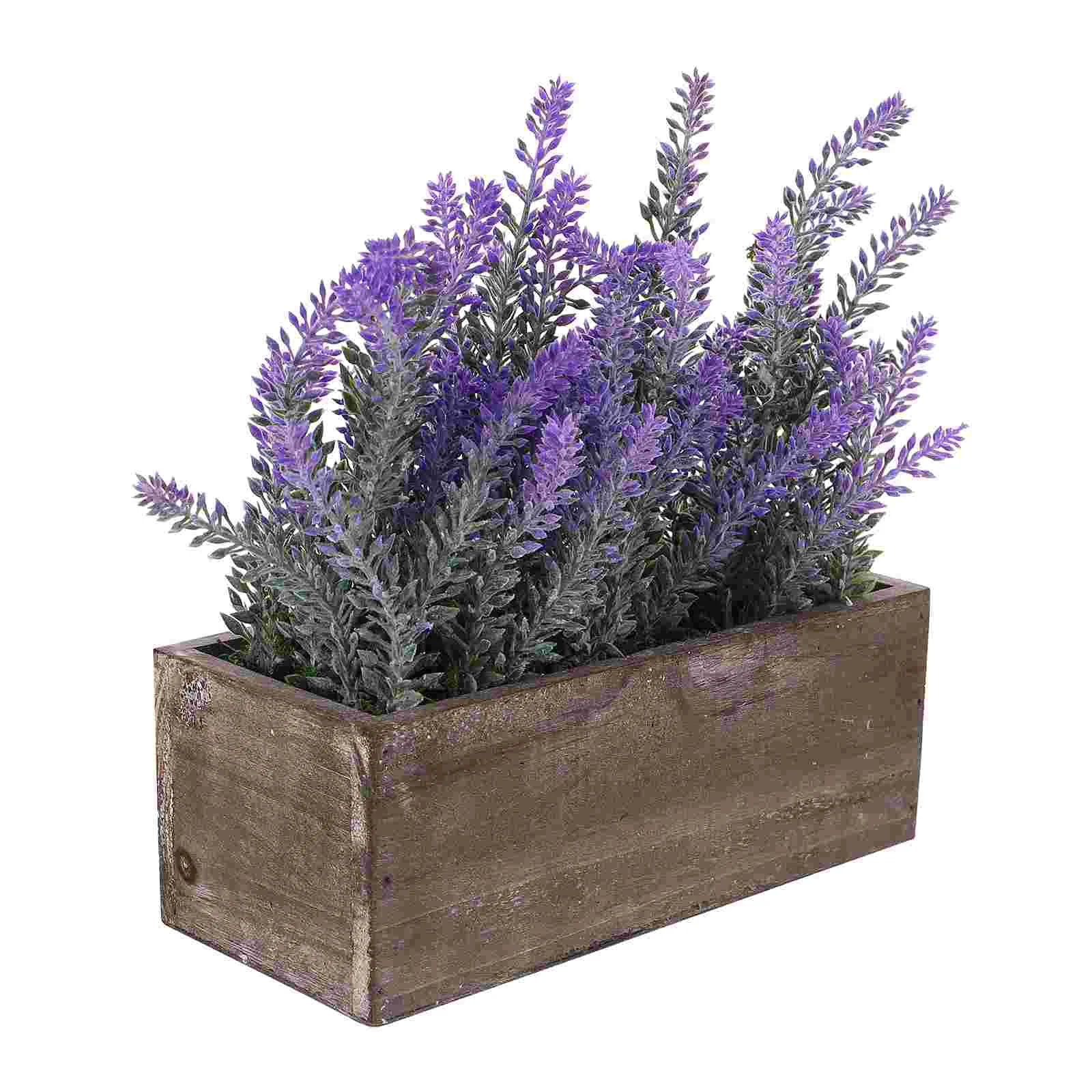 

Lavender Potted Plant Artificial Bonsai Fake Decor Cabinet Decoration Plastic Adornment