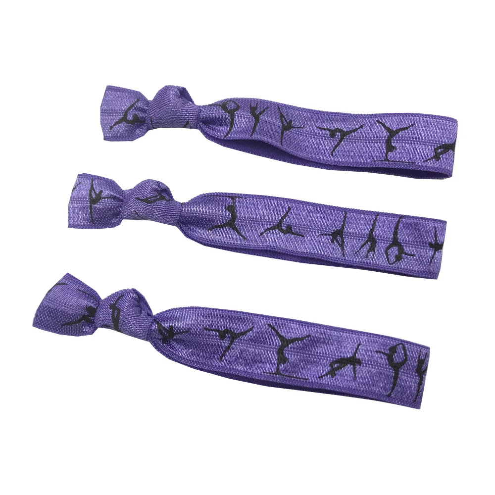 10 Yards 5/8'' bunter Gymnastik-Druck, umklappbar, elastisch, dehnbar, für Mädchen, Haargummi, Zubehör, DIY, handgefertigtes Gurtband – Detail 20