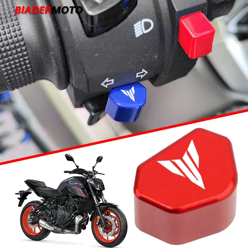 MT Accessorie CNC Switch Button Turn Signal Switch Key cap For Yamaha MT 07 MT09 MT07 MT03 MT10 MT25 MT01 MT125 TRACER FZ07 FZ09