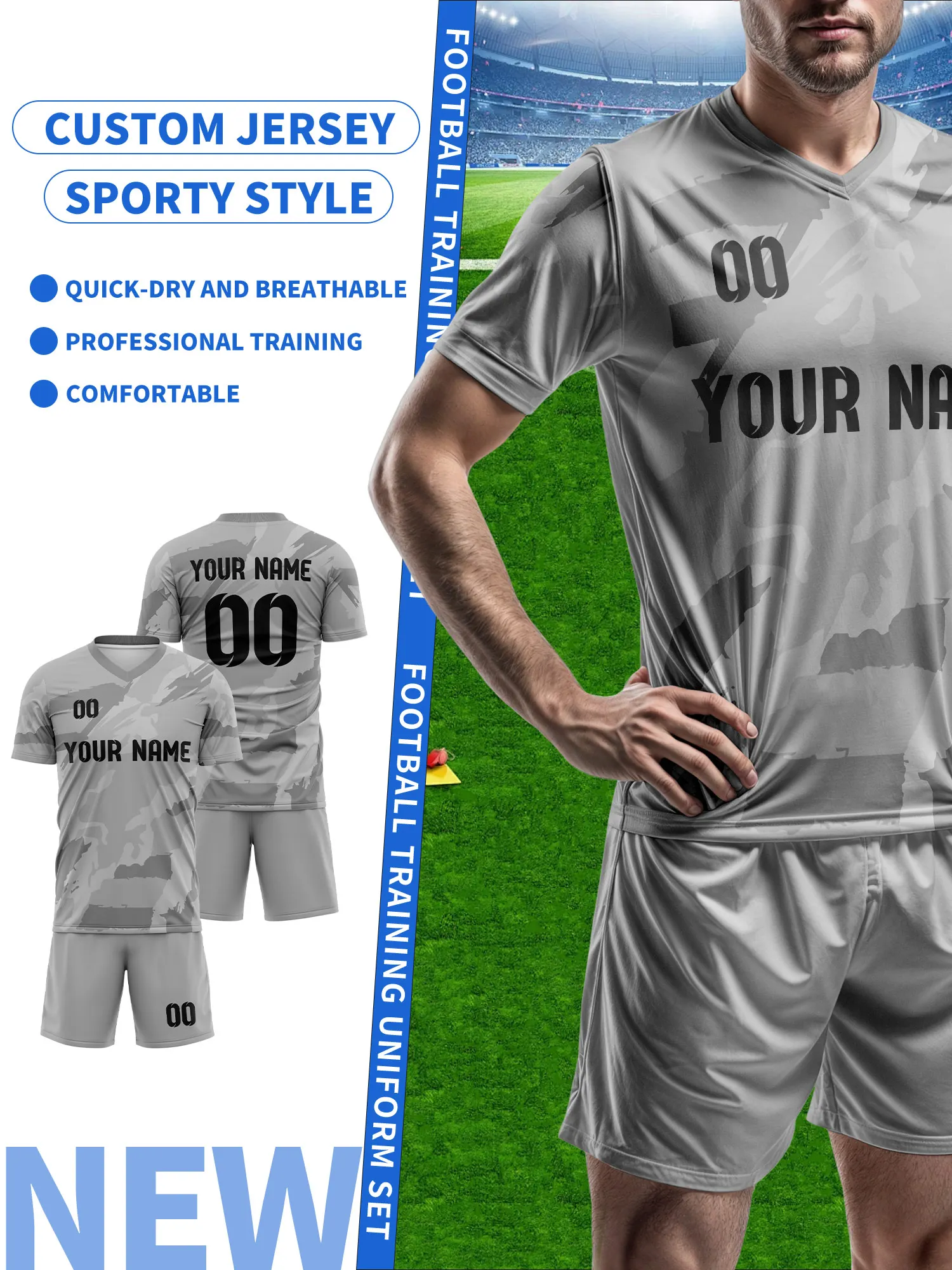 

Спортивные футболки с V-образным вырезом для мужчин и женщин 2026 года с индивидуальным именем и номером, быстросохнущие, модные, с технологией сублимации