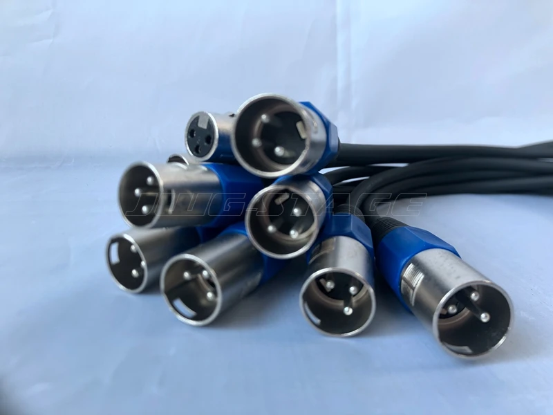 3-Pin Connector Signaal Dmx Kabel (1M-50M) DMX512 Podium Verlichting Signaal Kabel Led Par Licht Moving Head Licht Customization